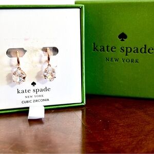 Kate Spade New York Treasure Trove Cubic Zirconia Earrings • Rose Gold